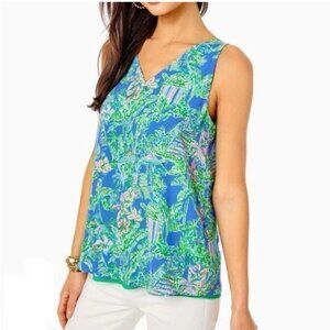 Lilly Pulitzer Florin Sleeveless V-Neck -Reversible - XXS - Excellent Condition